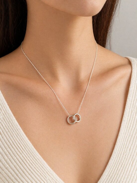 Tiffany & Co. Jewelry - Tiffany & Co. Interlocking Circles Pendant, in silver NWOT